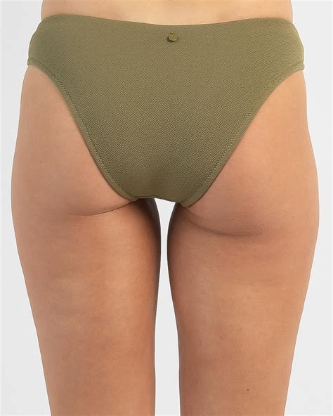 Shop Rhythm Avoca Holiday Bikini Bottom In Olive Fast Shipping Easy Returns City Beach