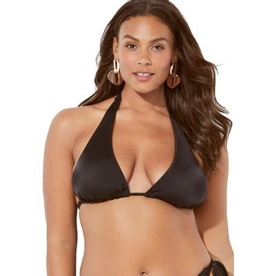 Swimsuits For All Elite Triangle Bikini Top Plus Sizes Available Target