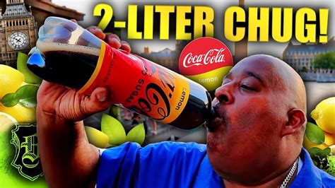 Litre Lemon Coca Cola Chug Next To Big Ben Youtube