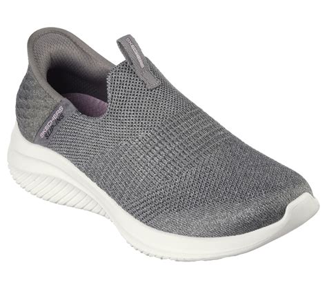 Skechers Skechers Slip Ins Ultra Flex 3 0 Smooth Step Grijs