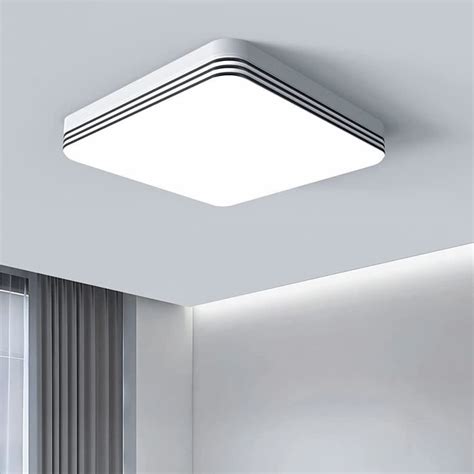 Plafonnier Led Carr Luminaire Plafond W Lm K Clairage