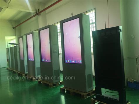 Dedi 65inch Double Sides LCD Display Digital Signage Kiosk For