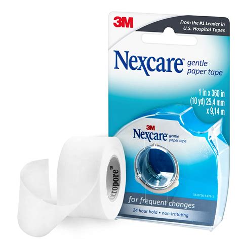 Nexcare Gentle Paper First Aid Tape 1 In X 8 Yds Secure Gauze