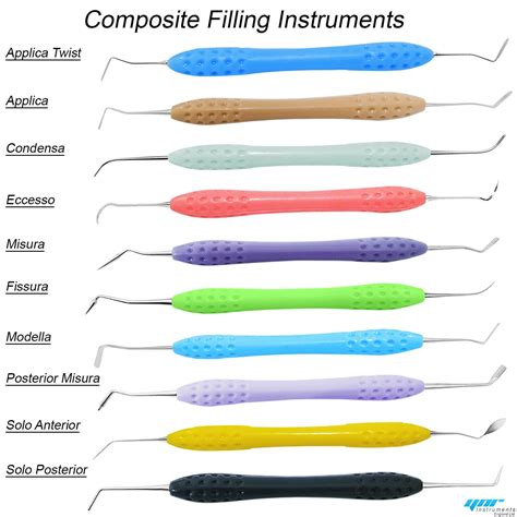 Dental Composite Instruments Filling Restorative Periodental Silicon