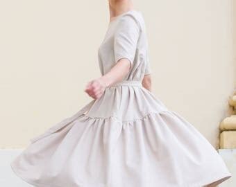 Nude Color Dress Etsy