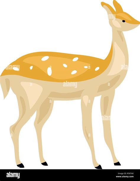 Female Deer Icon Cartoon Of Female Deer Vector Icon For Web Design Isolated On White Background