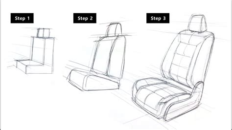 How To Draw A Car Seat New