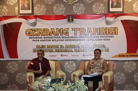 Irjen Kemenkumham RI Gencarkan Semangat Gerbang Transisi Di Kepri