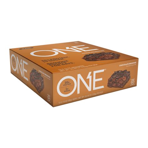 One Protein Bar Chocolate Brownie Box Of 12pcs Natures Village