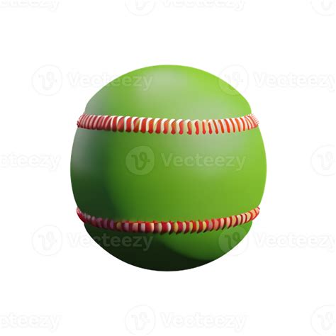 Softball 3d Rendering Icon Illustration 28854215 PNG