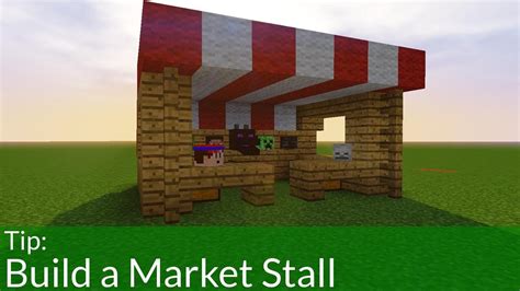 How To Build A Market Stall In Minecraft PC Pocket Edition Console