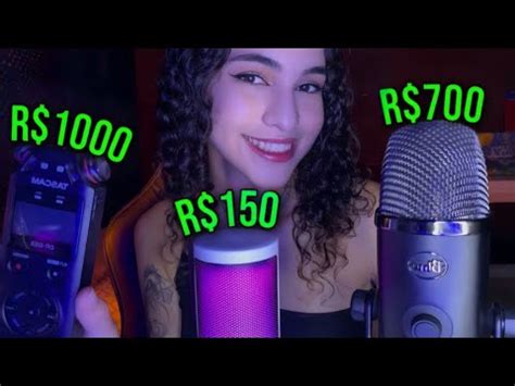 Asmr Comparando Os Microfones Qual Te D Mais Arrepios Blue Yeti