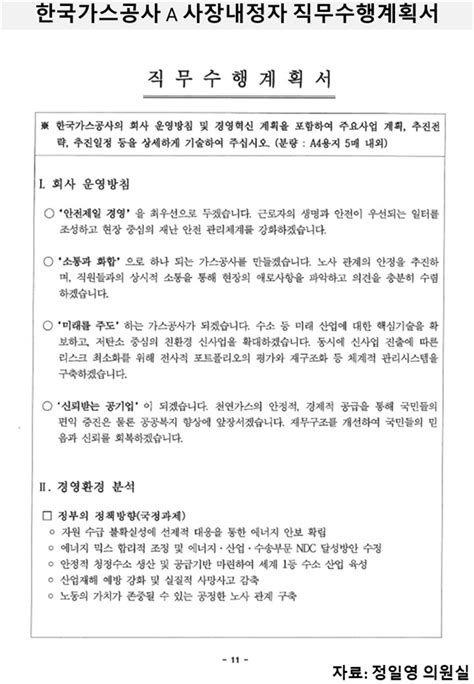 가스공사 사장 내정 최연혜 전 의원 직무수행계획서 짜깁기 의혹 나와 인터넷뉴스 신문고