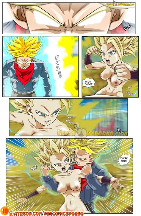 Rule 34 1girls Aura Blonde Hair Breasts Caulifla Comic Comic Page