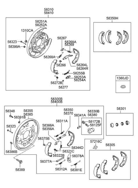 58310 26150 Genuine Hyundai Brake Assembly Rear LH