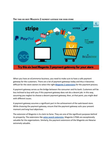 Ppt Try This Six Best Magento Payment Gateway For Your Store