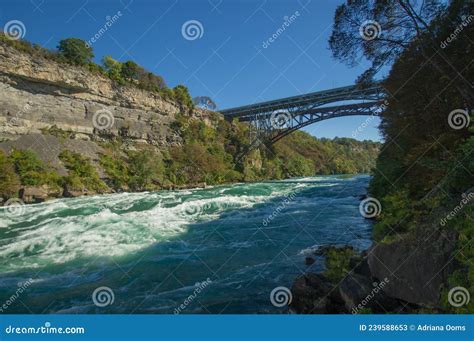 Niagara river stock image. Image of river, rapids, border - 239588653