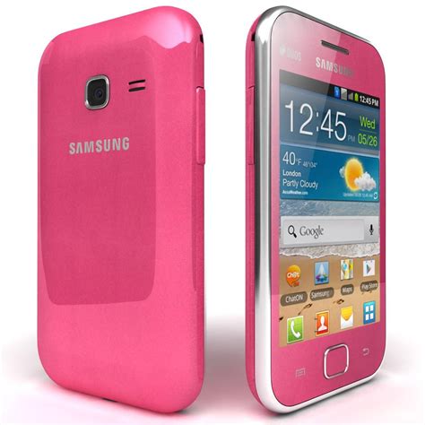 Samsung Galaxy Ace Duos Pink D Model Max Ds C D Fbx Lxo