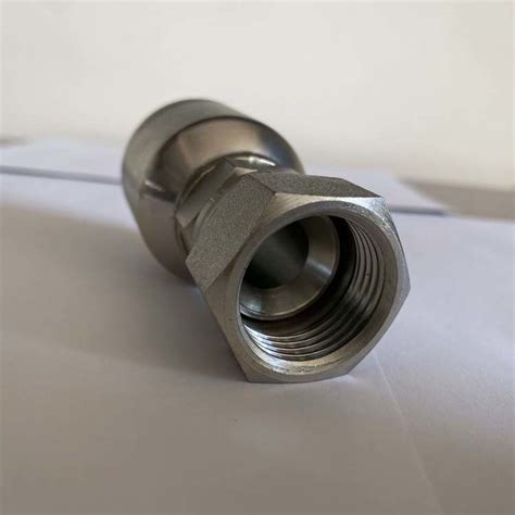 Reusable Jic Carbon Steel Female Hydraulic Hose Swivel Crimp Fitting