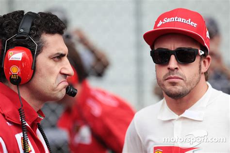 Andrea Stella, Ferrari Race Engineer with Fernando Alonso, Ferrari on ...