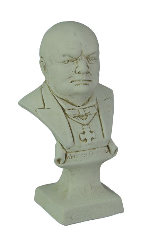 Museum White Finish Winston Churchill Bust Statue - Walmart.com ...