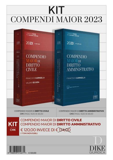 Amazon Fr Kit Compendi Maior Compendio Maior Di Diritto Civile