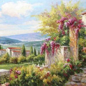 Tuscany Village Painting By Lucio Campana Fine Art America