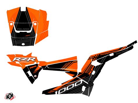 Kit Déco SSV Graphite Polaris RZR 1000 Turbo Orange Kutvek