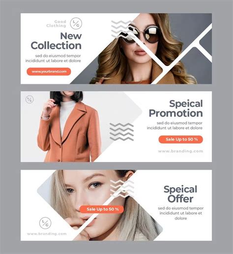 3 Fashion Facebook Cover Template PSD