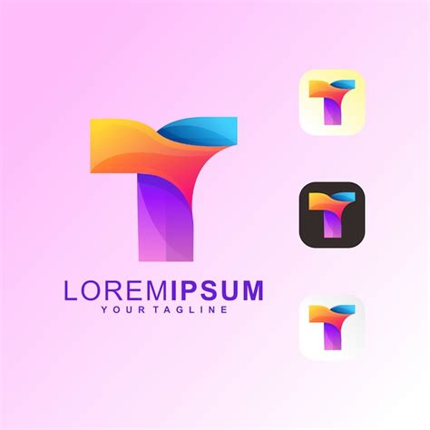 Vector De Logotipo Abstracto Letra T Premium Vector Premium