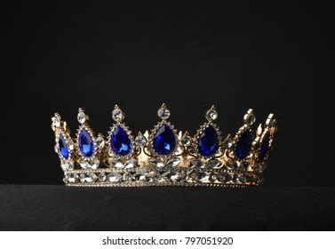 Beautiful Crown On Black Background Stock Photo (Edit Now) 797051920