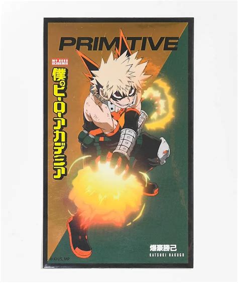 Primitive X My Hero Academia Katsuki Bakugo Foil Sticker Mall Of America