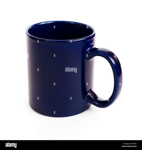 Dark Blue Coffee Mug Stock Photo Alamy