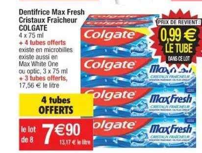 Promo Dentifrice Max Fresh Cristaux Fra Cheur Colgate Chez Cora