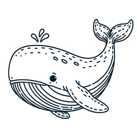 Cute Blue Whale Coloring Page 4 Free Printable Pages