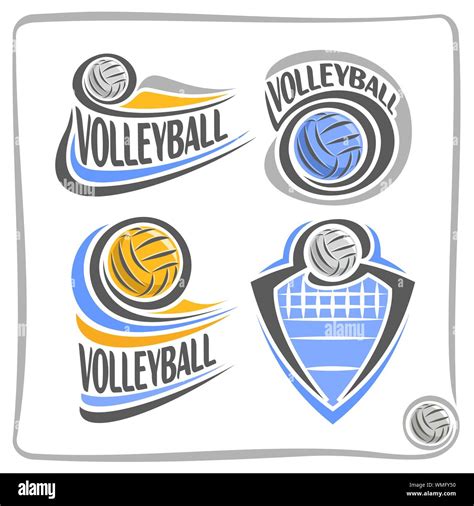 Volleyball Label Badge Logo Icon Imágenes Vectoriales De Stock Alamy