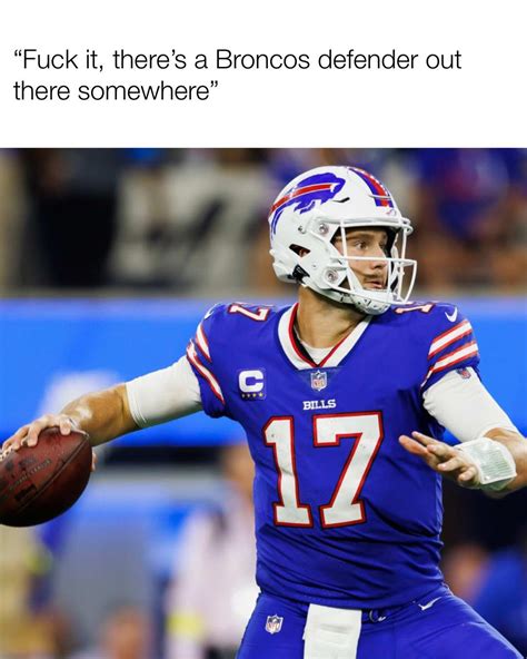 Josh Allen this season : r/nflmemes