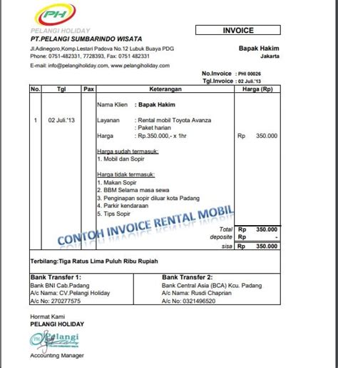 15 Contoh Invoice Pembayaran Jenis Dan Cara Buatnya