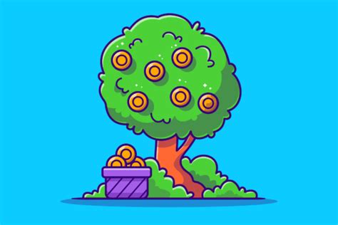 Money Tree Cartoon Illustration Graphic by catalyststuff · Creative Fabrica