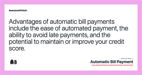 Automatic Bill Payment AwesomeFinTech Blog