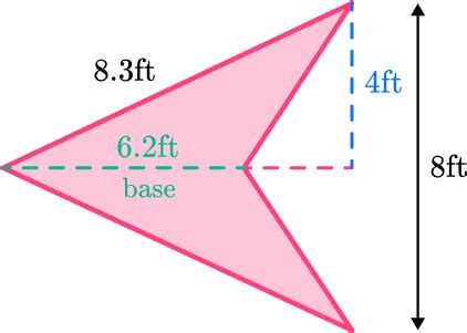 Area Of Obtuse Triangle Math Steps Examples Questions