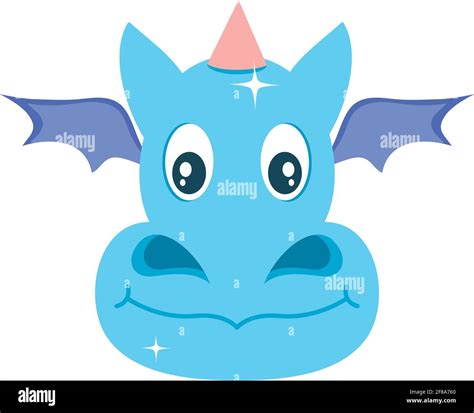 Cute Dragon Face On Background Stock Vector Image Art Alamy