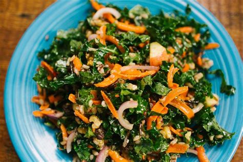 Harvest Kale Salad With Maple Balsamic Vinaigrette Cooking Wild Rice Maple Balsamic Kale Salad