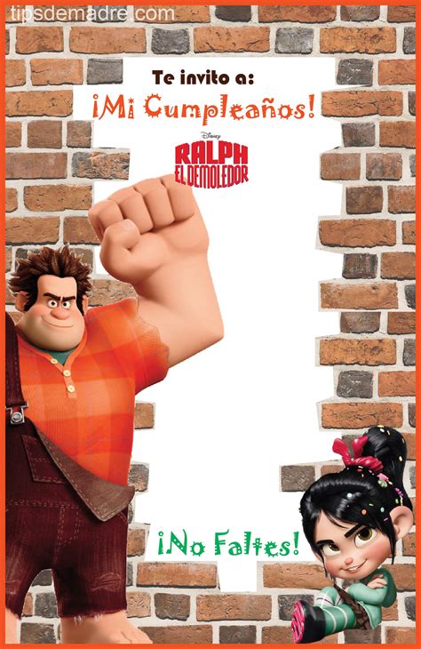 Tu Cumplea Os De Ralph El Demoledor Y Vanellope Tips De Madre