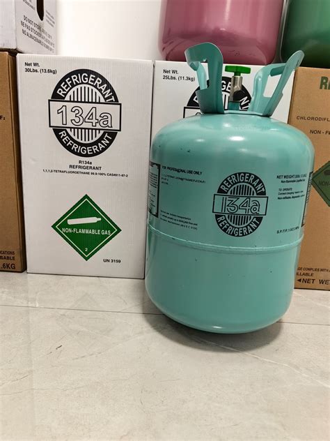 Hfc 134a R134a Refrigerant Gas 136kg30lb R134a Refrigerant Gas R410a