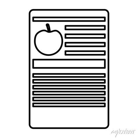 Apple Nutrition Facts Label Template Vector Illustration Posters For The Wall • Posters Fact