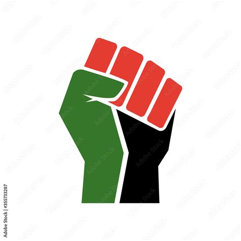 Raised fist symbol, Black Lives Matter logo Stock Vector | Adobe Stock