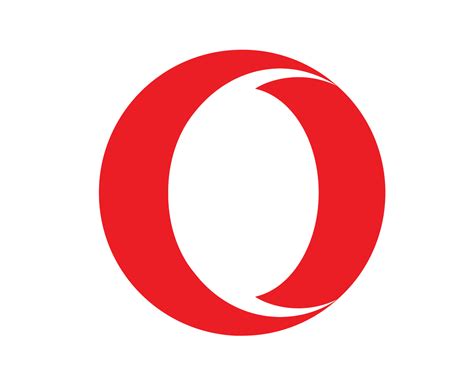 Opera Browser Brand Logo Symbol Red Design Software Illustration Vector