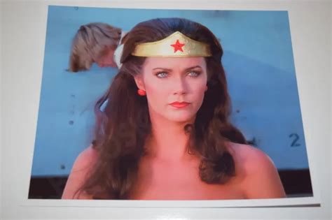 Lynda Carter Wonder Woman Pinup 8x10 Glossy Photo Busty Sexy Cleavage