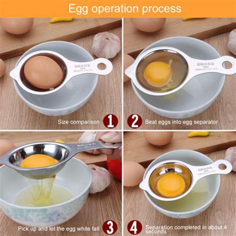 Egg Separator Egg Yolk White Separator Tool Food Grade 304